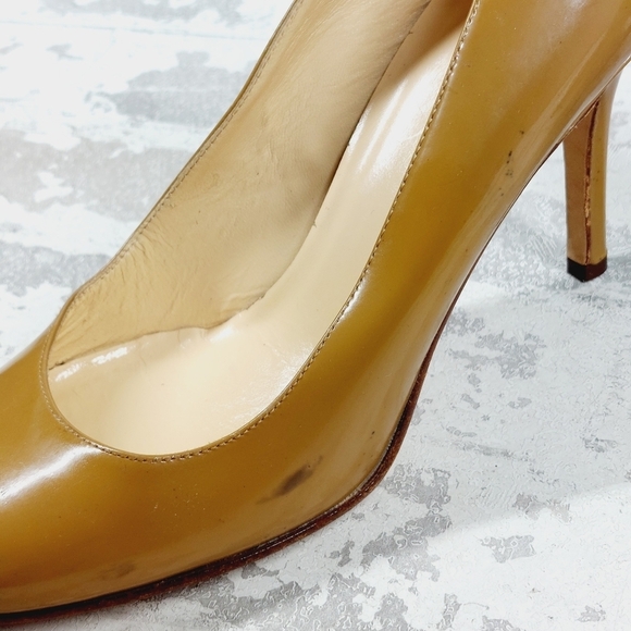 Kate Spade New York Light Brown Leather Round Toe Slip On Pumps W690 - Picture 13 of 16